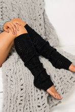 Load image into Gallery viewer, Cable Knit Long Tie Leg Warmer
